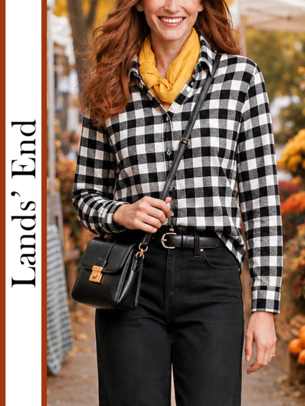Lands' End | Classic Check Plaid Flannel Shirt